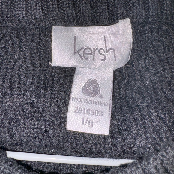 Kersh Men's Dark Knit Crewneck Sweater - Picture 3 of 4